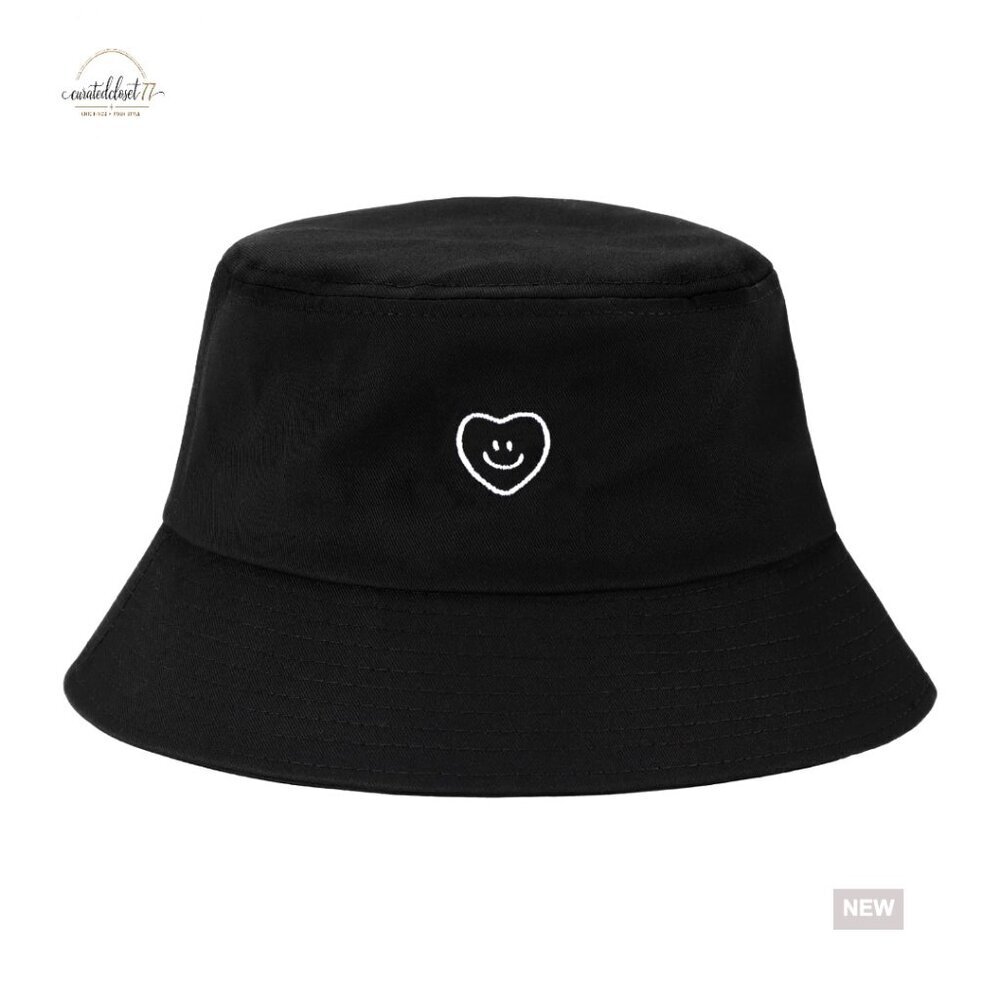 Cotton Bucket Hat Unisex Foldable Summer Sun Protection Travel